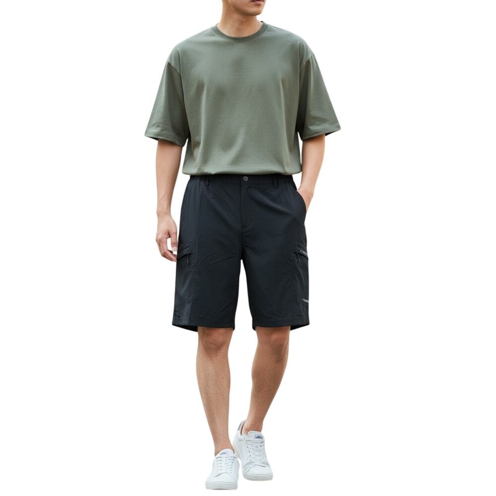 Men Black Quick Dry Lightweight Cargo Shorts Size 3XL - NWT